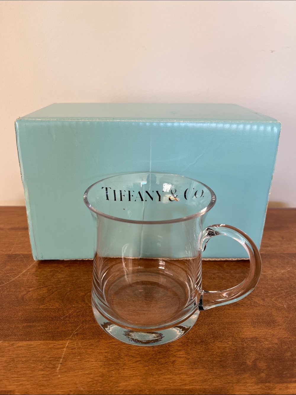 Vintage Tiffany & Co. Glass Beer Mug